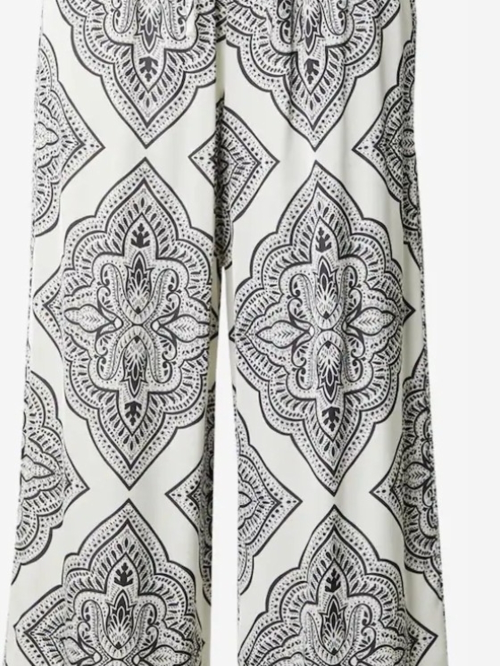 House or Harlow Wide-Leg Pant Black/Off-white with pockets!